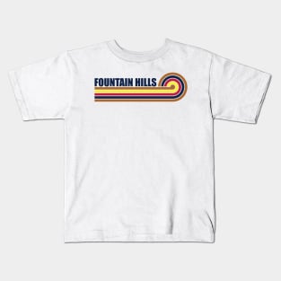 Fountain Hills Arizona horizontal sunset Kids T-Shirt